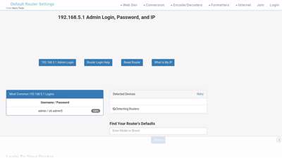 
                            1. 192.168.5.1 Admin Login, Password, and IP
