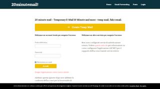 
20 minute mail - Temporary E-Mail 10 Minute and more - temp ...  
