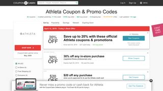 
                            2. 20% off Athleta Coupons & Codes - January 2020 - Athleta Email Sign Up