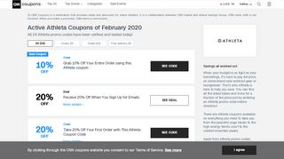 
                            1. 20% OFF Athleta Coupons | Jan 2020 | CNN Coupons - Athleta Email Sign Up