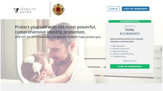 
20% OFF for IAFF members. Let Identity Guard® help protect ...  
