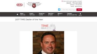  2017 TIME Dealer of the Year | Kocourek Kia 