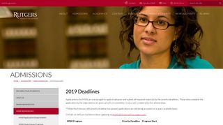
                            7. 2018 Deadlines | Rutgers School of Social Work - Rutgers Msw Application Portal