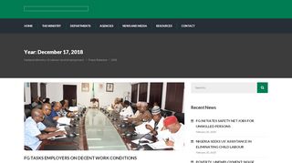 
                            5. 2018 – Federal Ministry of Labour and Employment - Federal Ministry Of Works Recruitment Portal