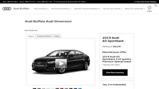 
2019 Audi A5 Sportback Digital Showroom | Audi Buffalo  
