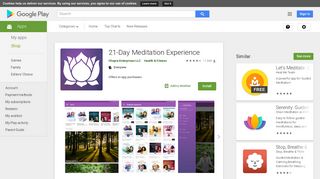 
                            8. 21-Day Meditation Experience - Apps on Google Play - Chopra Center Meditation Portal
