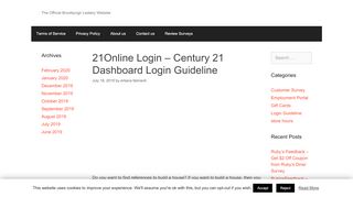 
                            7. 21Online Login – Century 21 Dashboard Login Guideline ... - Www C21online Com Login