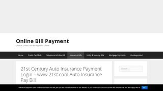 
21st Century Auto Insurance Payment Login - www.21st.com ...  
