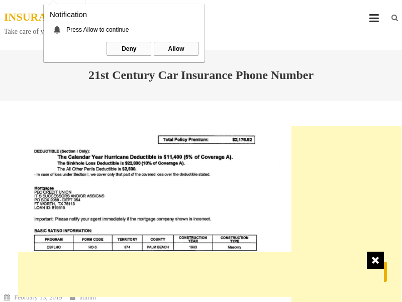 
                            7. 21st century car insurance phone number - insurance