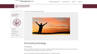 
                            2. 21st Century Oncology - Navigating Care - 21st Century Oncology Patient Portal