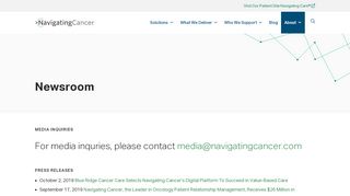 
                            1. 21st Century Oncology Selects Navigating Cancer's Patient ... - 21st Century Oncology Patient Portal