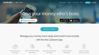 
22seven | Budgeting and Investing App  
