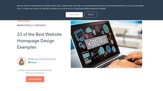 
                            2. 23 of the Best Website Homepage Design Examples - HubSpot Blog - Web Portal Design Examples