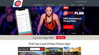 
24 Hour Fitness: Gym Memberships and Personal Training  
