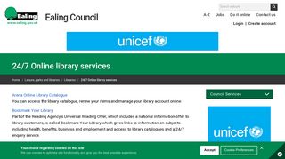 
                            1. 24/7 Online library services - Ealing Council - Ealing Central Library Portal