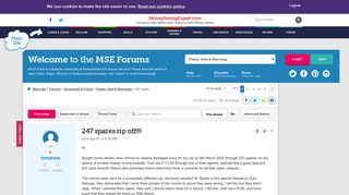 
247 spares rip off!!! - Page 2 - MoneySavingExpert.com Forums  
