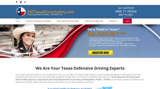 
                            2. 247 Texas Driver Safety: Online Texas Defensive Driving ... - 247 Texas Driver Safety Portal