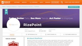 
                            9. 26 RizePoint Customer Reviews & References ... - Rizepoint Portal