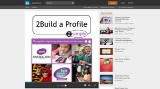 
                            7. 2Build A Profile - SlideShare - 2simple Web Suite Portal
