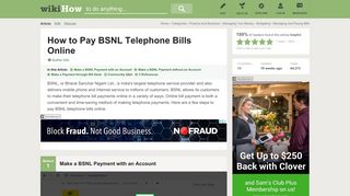 3 Ways to Pay BSNL Telephone Bills Online - wikiHow - Pay Bsnl Landline Bill Online Without Portal