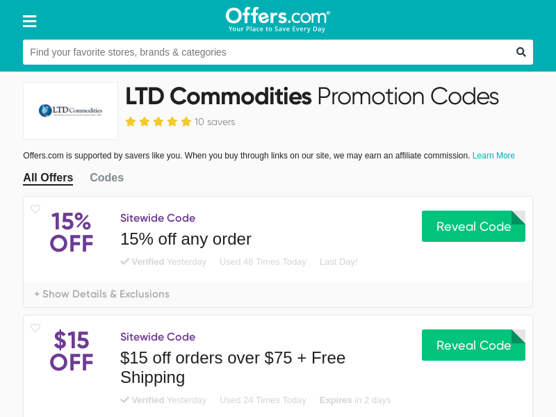 
                            7. 30% off LTD Commodities Promotion Codes & Promo Codes 2021