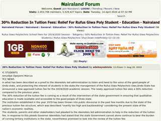 
                            6. 30% Reduction In Tuition Fees: Relief For Rufus Giwa Poly ...