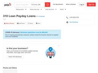 
                            7. 310 Loan Payday Loans - Yelp