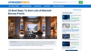 
                            3. 33 Best Ways To Earn Lots of Marriott Bonvoy Points [2019 Update] - Marriott Shopping Portal