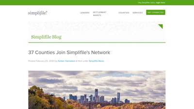 37 Counties Join Simplifile's Network