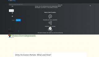 
                            3. 3d - Unity Occlusion Portals: What and How? - Game Development ... - Unity Occlusion Portal