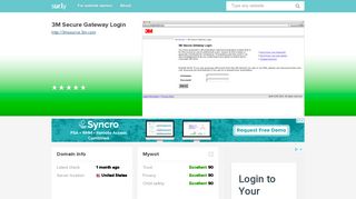 3msource.3m.com - 3M Secure Gateway Login - 3M Source