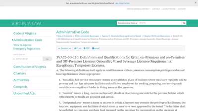 3VAC5-50-110. Definitions and Qualifications for Retail on ...