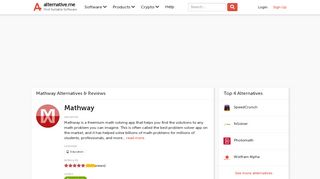 
                            5. 4 Best Mathway Alternatives | Reviews | Pros & Cons ... - Mathway Free Portal