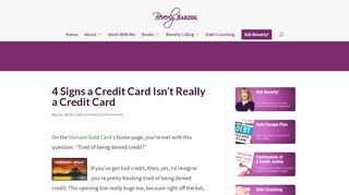 
                            5. 4 Signs a Credit Card Isn't Really a Credit Card - Beverly Harzog - Merit Platinum Login