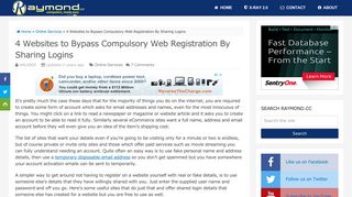 
                            3. 4 Websites to Bypass Compulsory Web Registration By Sharing - Bugmenot Portal