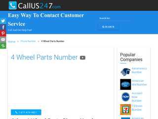 
                            7. 4 Wheel Parts Number – Customer Service Numbers