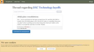 
401(K) plan consolidations - post regarding DXC Technology ...
