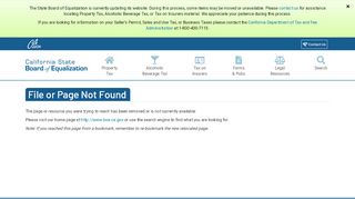 
                            7. 404 – Not Found – Board of Equalization - Boe Portal