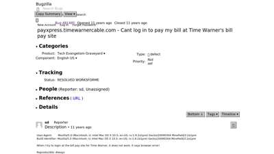 481485 - payxpress.timewarnercable.com - Cant log in to ...