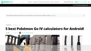 
                            8. 5 best Pokémon Go IV calculators for Android! - Android ... - Pokemon Iv Portal