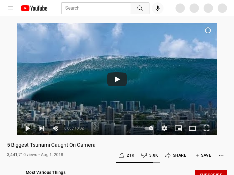 
                            3. 5 Biggest Tsunami Caught On Camera - YouTube
