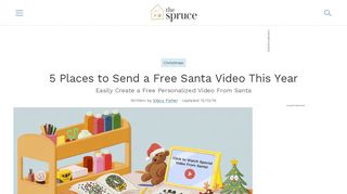 
                            7. 5 Places to Send a Free Santa Video This Year - The Spruce - Portable North Pole Portal