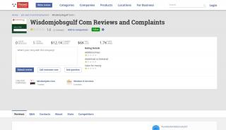 
                            6. 5 Wisdomjobsgulf Com Reviews and Complaints @ Pissed Consumer - Wisdom Job Portal Review