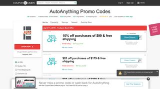 
                            7. 50% Off AutoAnything Coupons & Promo Codes - January 2020 - Autoanything Email Sign Up