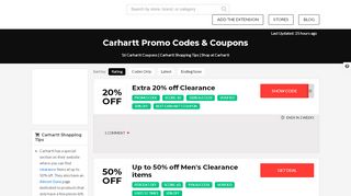 
                            6. 50% Off Carhartt Coupons & Promo Codes - January 2020 - Carhartt Email Sign Up