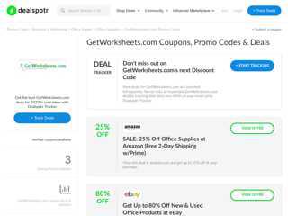 50% Off GetWorksheets.com Promo Code - Dealspotr