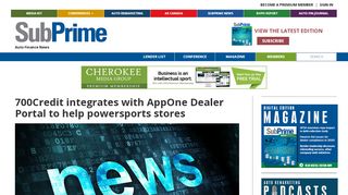 
                            5. 700Credit integrates with AppOne Dealer Portal to help powersports ... - Appone Dealer Portal