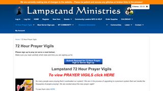 
                            4. 72 Hour Prayer Vigils | Lampstand Ministries - Prayer Vigil Sign Up