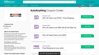 
                            5. $80 off AutoAnything Coupons & Promo Codes 2020 - Autoanything Email Sign Up