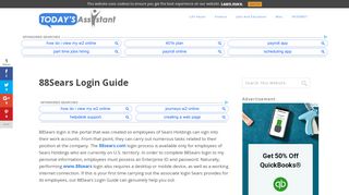 
88Sears Login Guide | Today's Assistant
